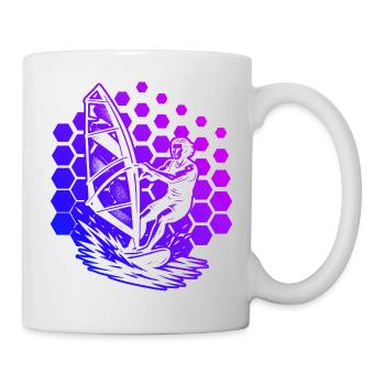 Clear windsurfing message - Mug - white - Right