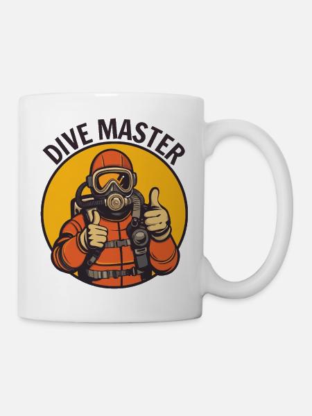 Tauchmeister-Taucher - Tasse - Weiß