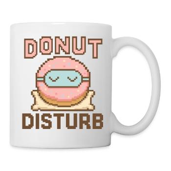 Donut Disturb – Süßer Schlafmodus - Tasse - Weiß - Rechts