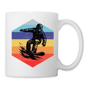 Simple Snowboard Idee für Snowboard - Tasse - Weiß - Rechts