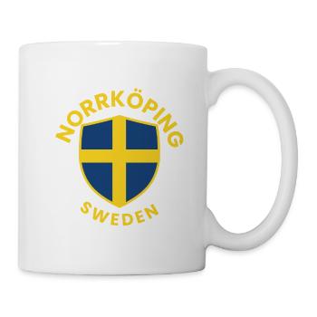 Norrköping Sweden Schilddesign - Tasse - Weiß - Rechts