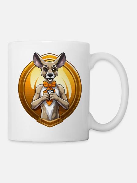 Herz-Hund im Medaillon - Tasse - Weiß