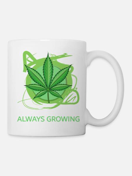 Always Growing - Tasse - Weiß