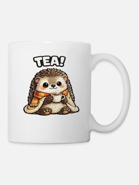 H Hedgehog Tee Time Cozy - Tasse - Weiß