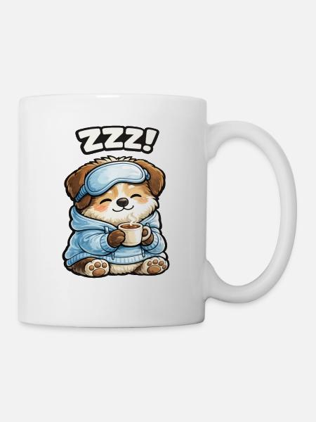 Pfotenschläfer im Pyjama - Tasse - Weiß
