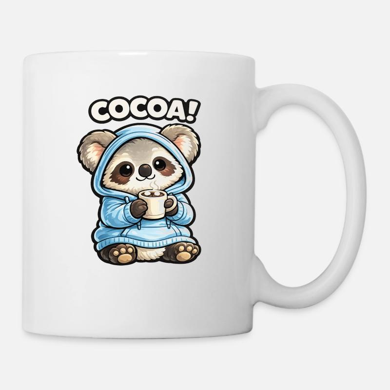 Cocoa Panda Hoodie - Mug - white