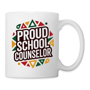 Proud School Counselor Appreciation Design - Mug blanc - blanc - Droite