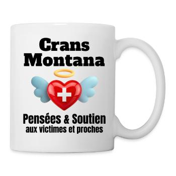 Suisse, je suis Suisse, Crans-Montana - Mug blanc - blanc - Droite