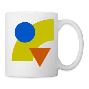 Geometric color constellation - Mug - white - Right
