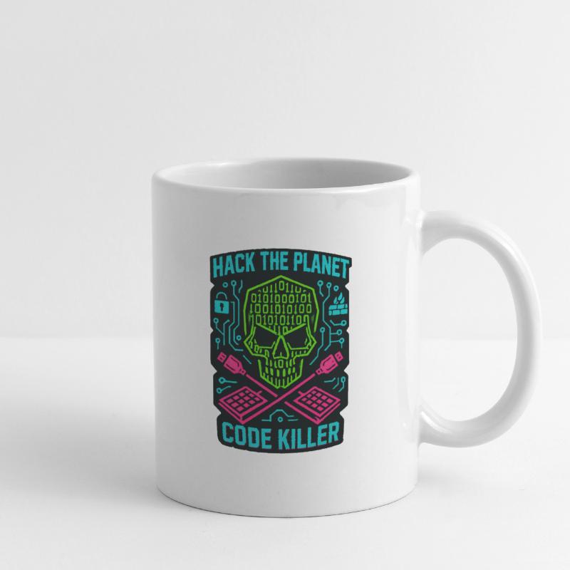 Hack the Planet Code Killer - Cyber Security Mug