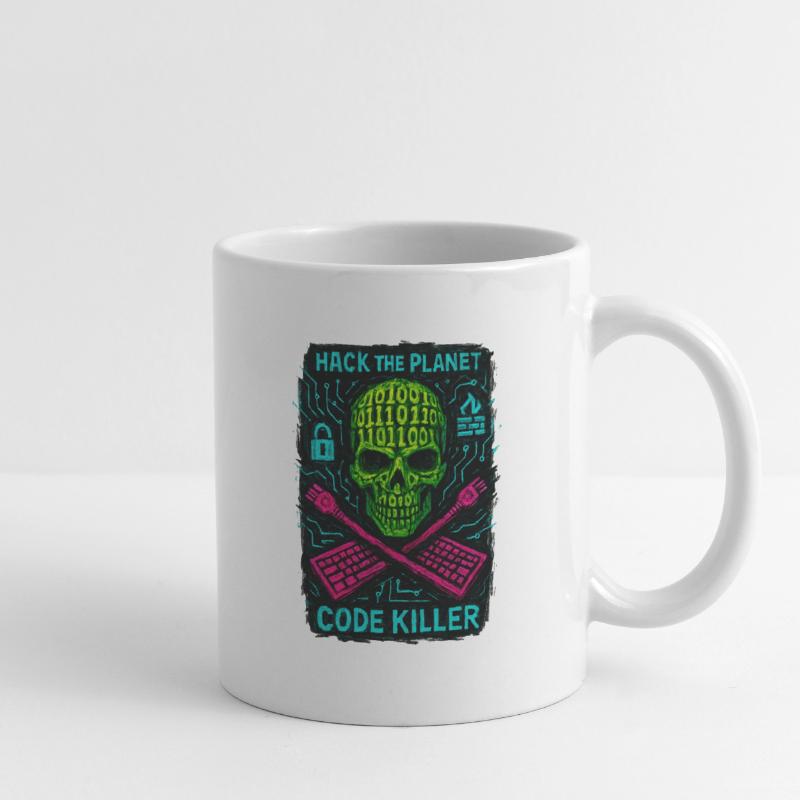 Hack the Planet Code Killer - Cyber Security Mug