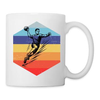 In a nutshell, men's handball - Mug - white - Right