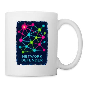 Netzwerk- und Cybersicherheitsverteidiger - Tasse - Weiß - Rechts