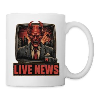 Bad news - Tasse - Weiß - Rechts