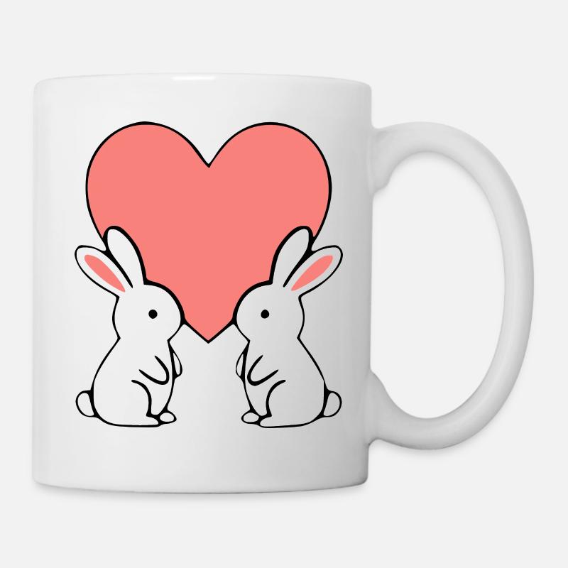 Saint-Valentin Cœur Saint-Valentin - Mug blanc - blanc