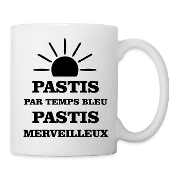 Pastis in blauem Wetter wunderbares Pastis - Tasse - Weiß - Rechts