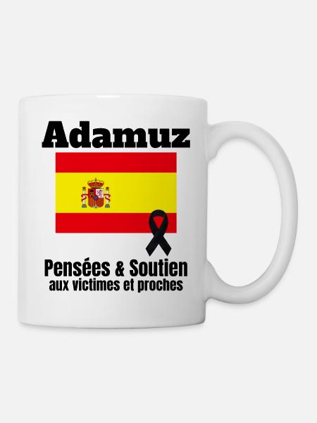 Spanien, Spanien, spanische Flagge - Tasse - Weiß