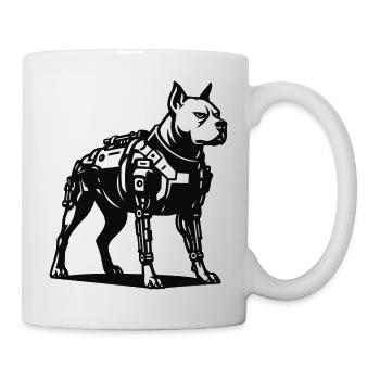 Cyborg Dog - Tasse - Weiß - Rechts