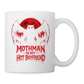 Mothman ist mein heißer Freund Kryptid - Tasse - Weiß - Rechts