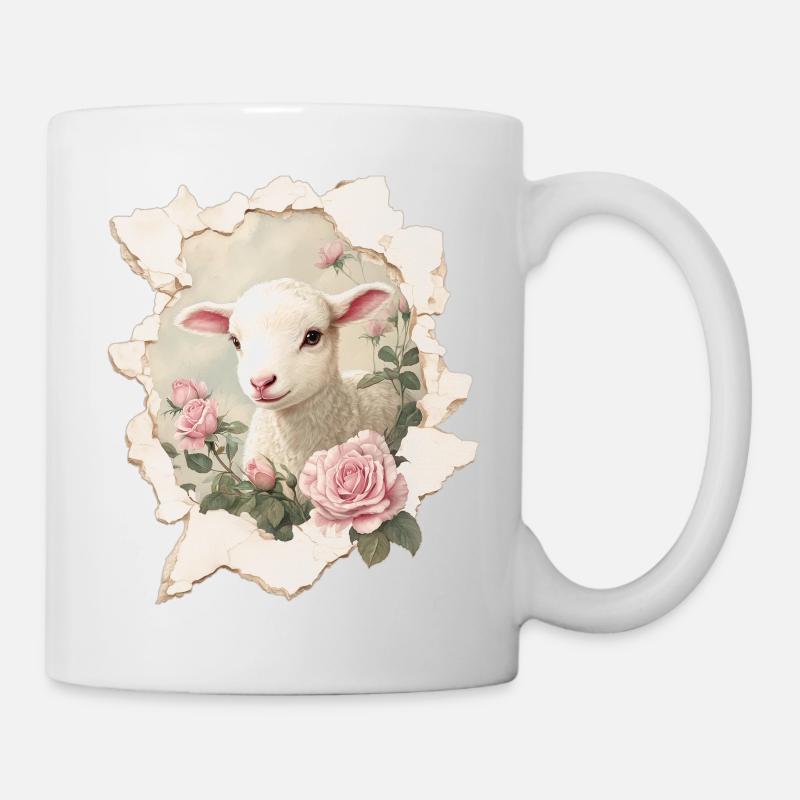 Lamm  - Tasse - Weiß