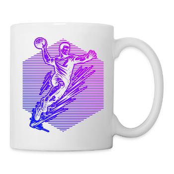 Clear handball message for men - Mug - white - Right