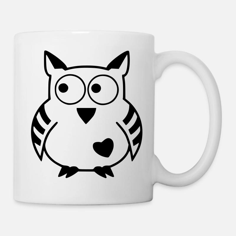 Mondschlihu Eule - Das Original heavenlygoods - Tasse - Weiß