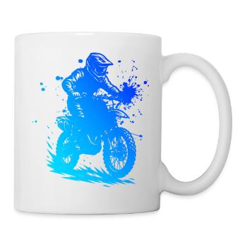 Einfach Motocross zeitloses Design - Tasse - Weiß - Rechts
