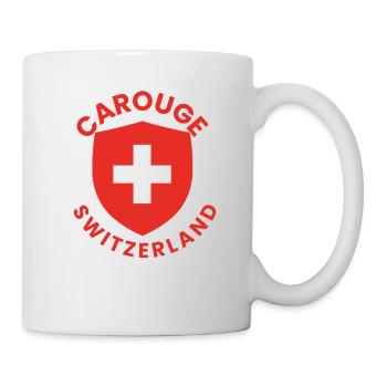 Carouge Switzerland Shield Design - Mug - white - Right