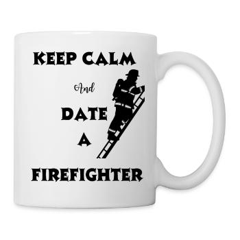 Date pompier humour - Mug blanc - blanc - Droite