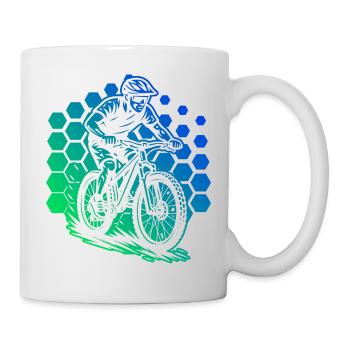 A must-have for real mountain biking - Mug - white - Right