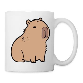Capybara Wasserschwein  - Tasse - Weiß - Rechts