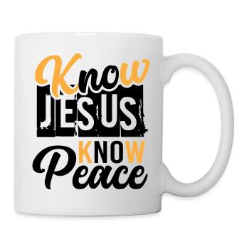 Know Jesus Know Peace – Peace in Christ - Mug - white - Right