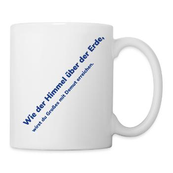 Heaven Over Earth Diagonal Text - Mug - white - Right