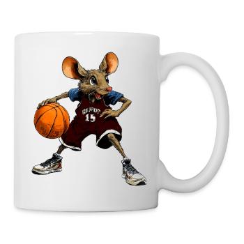 Souris Basket-ball - Mug blanc - blanc - Droite