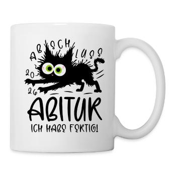 Abitur 2026 I'm done cat - Mug - white - Right
