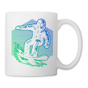 Snowboard vibes for snowboard - Mug - white - Right