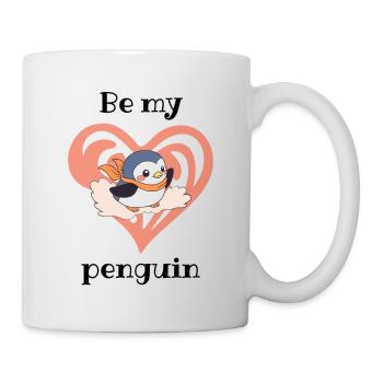 Heart Penguin with Scarf - Mug - white - Right