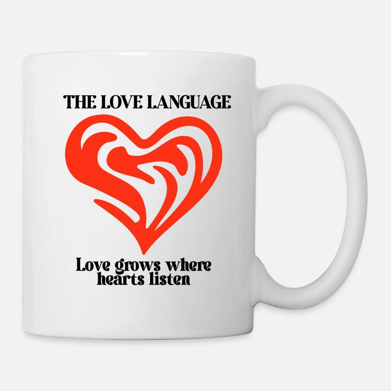 Abstract Red Heart - Mug - white