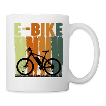E-Bike Color Block Motif - Mug - white - Right
