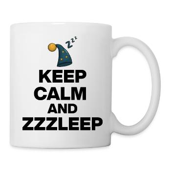 KEEP CALM AND ZZZLEEP, SCHLAF MAGIE! SLEEP POWER - Tasse - Weiß - Rechts