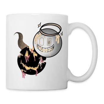 Melting Faces Angel and Devil Design - Mug - white - Right