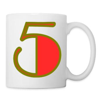 5. ANNIVERSARY. 5 YEARS. 5th ANNIVERSARY - Mug - white - Right