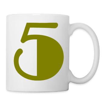 5. ANNIVERSARY. 5 YEARS. 5th ANNIVERSARY - Mug - white - Right