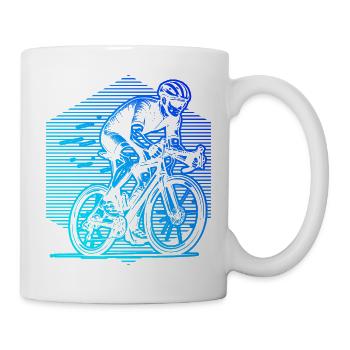 Einfach Roadbike zeitloses Design - Tasse - Weiß - Rechts