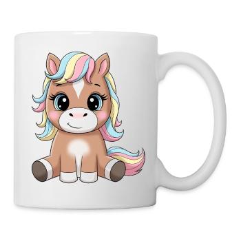 Pastellpony Kuschelpony Cartoon - Tasse - Weiß - Rechts