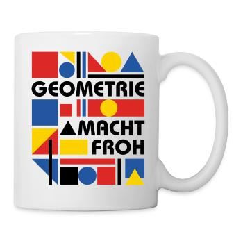 Geometry makes you happy - Mug - white - Right