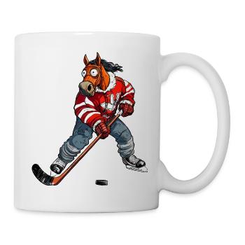 Eishockey Pferd - Mug - white - Right
