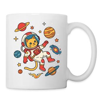 Astronaut Cat Galaxy Adventure - Mug - white - Right