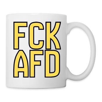 Gegenrechts Typo Protest - Tasse - Weiß - Rechts
