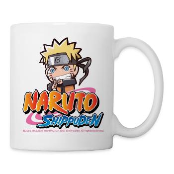 Naruto Shippuden Ninja Naruto Mit Ramen Nudeln - Tasse - Weiß - Rechts